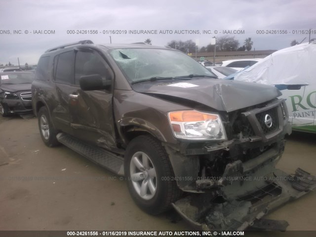 5N1BA0ND6DN600172 - 2013 NISSAN ARMADA SV/SL/PLATINUM BROWN photo 1