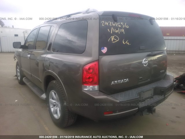 5N1BA0ND6DN600172 - 2013 NISSAN ARMADA SV/SL/PLATINUM BROWN photo 3