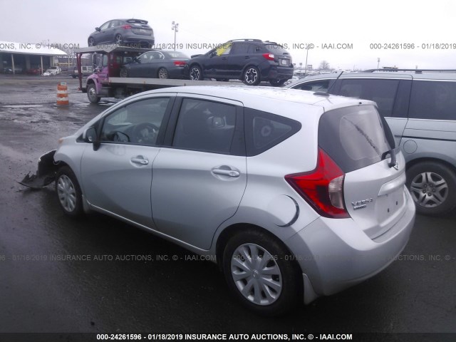 3N1CE2CPXEL364183 - 2014 NISSAN VERSA NOTE S/S PLUS/SV/SL SILVER photo 3