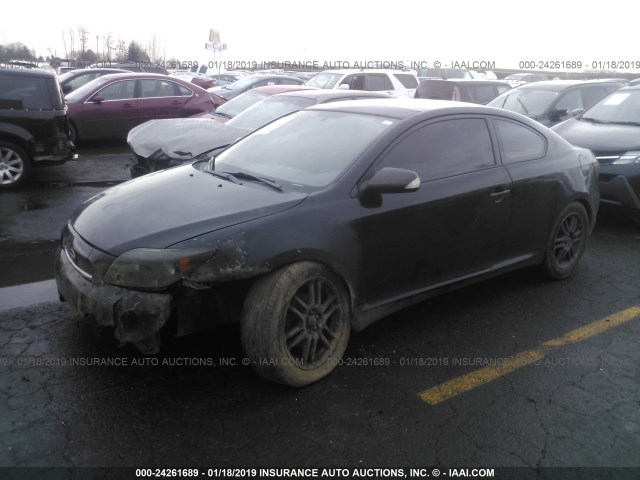 JTKDE167980232761 - 2008 TOYOTA SCION TC შავი ფოტო 2