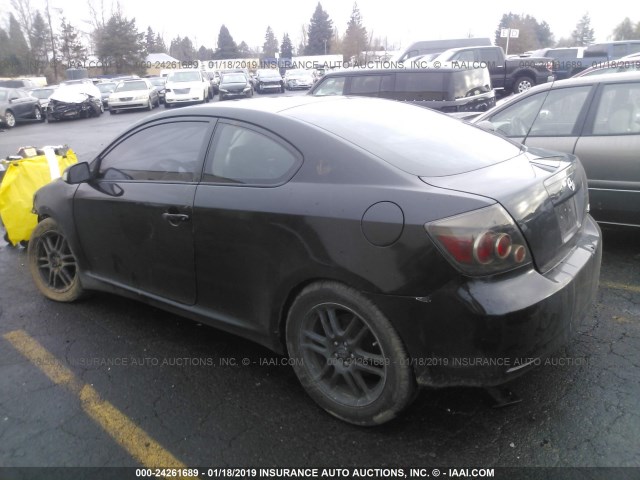 JTKDE167980232761 - 2008 TOYOTA SCION TC შავი ფოტო 3