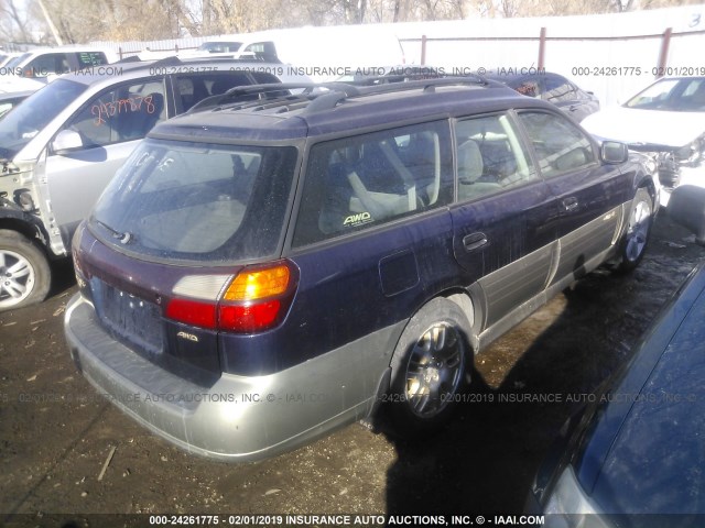 4S3BH675737620023 - 2003 SUBARU LEGACY OUTBACK AWP 蓝色 照片 4