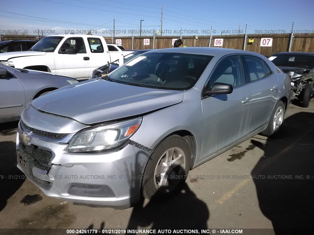 1G11A5SL2EF292818 - 2014 CHEVROLET MALIBU LS SILVER photo 2