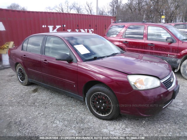 1G1ZS51F96F300796 - 2006 CHEVROLET MALIBU LS Tünd qırmızı foto 1