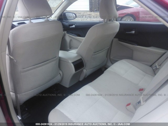 4T1BF1FK2DU686929 - 2013 TOYOTA CAMRY L/SE/LE/XLE 红色 照片 8