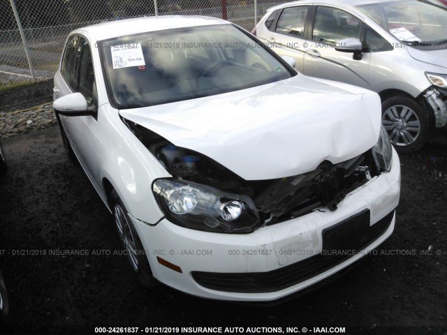 WVWDB7AJ1EW007507 - 2014 VOLKSWAGEN GOLF WHITE photo 1