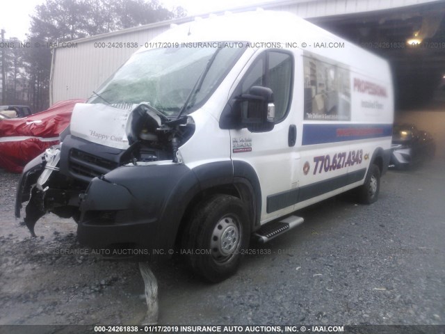 3C6TRVDG6JE114480 - 2018 RAM PROMASTER 2500 2500 HIGH WHITE photo 2