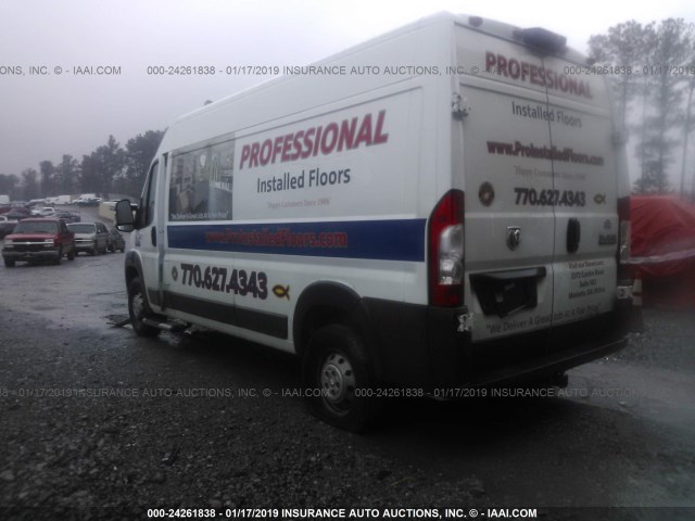 3C6TRVDG6JE114480 - 2018 RAM PROMASTER 2500 2500 HIGH WHITE photo 3
