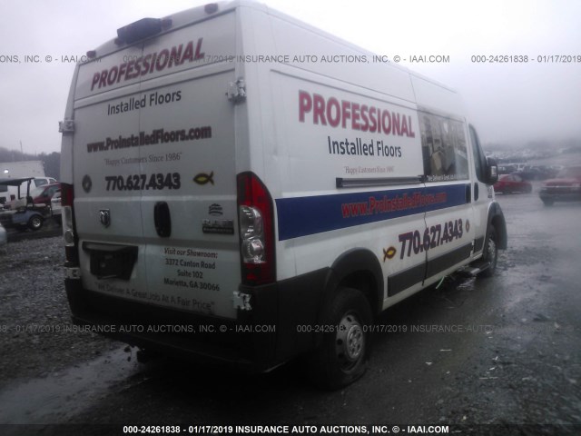 3C6TRVDG6JE114480 - 2018 RAM PROMASTER 2500 2500 HIGH WHITE photo 4