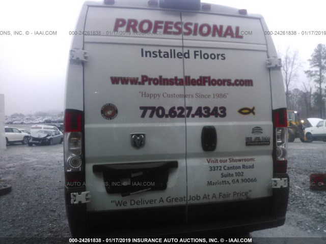3C6TRVDG6JE114480 - 2018 RAM PROMASTER 2500 2500 HIGH WHITE photo 8
