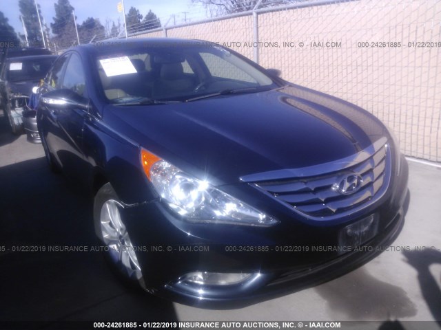 5NPEC4AC7DH560734 - 2013 HYUNDAI SONATA SE/LIMITED Dark Blue photo 1