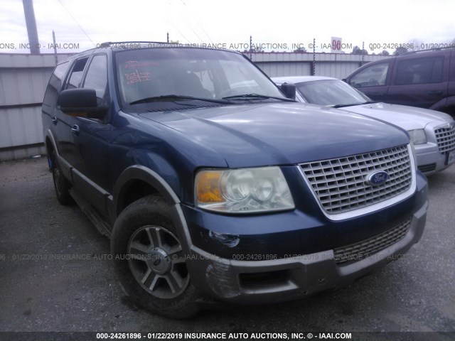 1FMPU17L03LC11951 - 2003 FORD EXPEDITION EDDIE BAUER BLUE photo 1