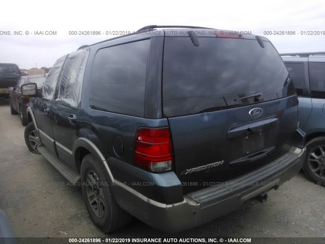 1FMPU17L03LC11951 - 2003 FORD EXPEDITION EDDIE BAUER BLUE photo 3