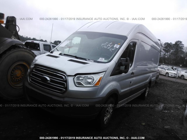 1FTBW3XG0GKA40606 - 2016 FORD TRANSIT T-350 SILVER photo 2