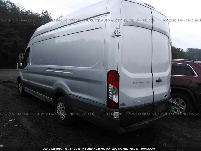 1FTBW3XG0GKA40606 - 2016 FORD TRANSIT T-350 SILVER photo 3