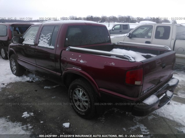 1GTDT13XX4K130580 - 2004 GMC SONOMA RED photo 3