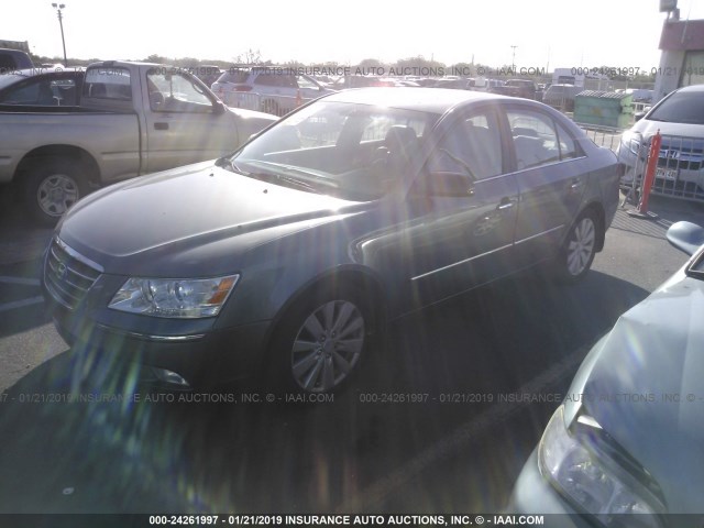 5NPEU4AC1AH650602 - 2010 HYUNDAI SONATA SE/LIMITED GRAY photo 2