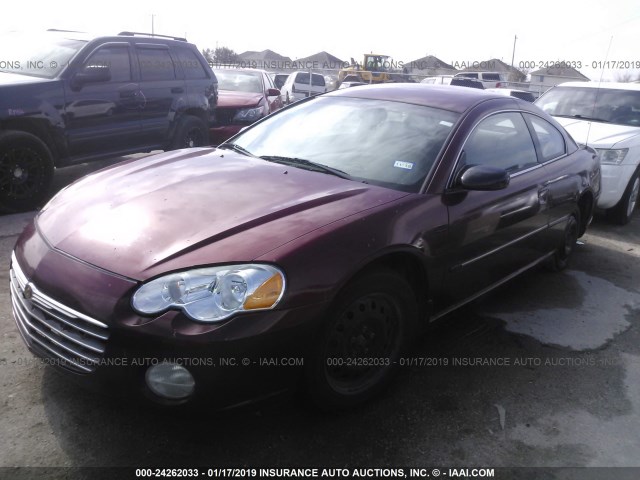 4C3AG42G14E151510 - 2004 CHRYSLER SEBRING LX RED photo 2