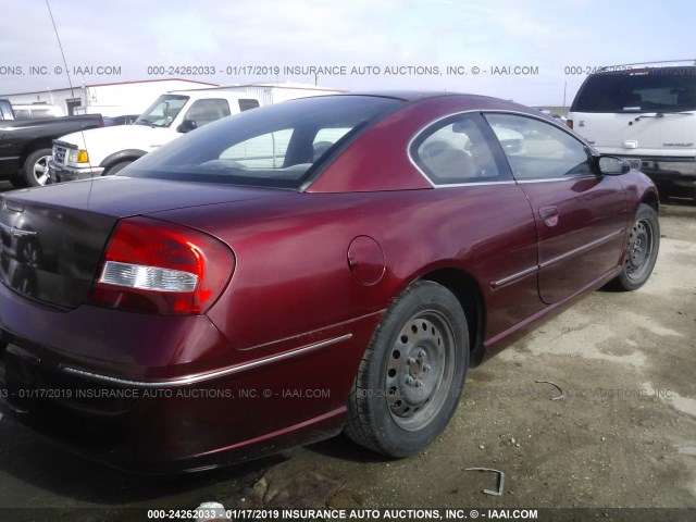 4C3AG42G14E151510 - 2004 CHRYSLER SEBRING LX RED photo 4