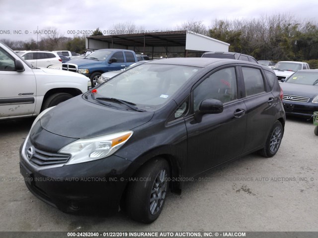 3N1CE2CP5EL387130 - 2014 NISSAN VERSA NOTE S/S PLUS/SV/SL GRAY photo 2