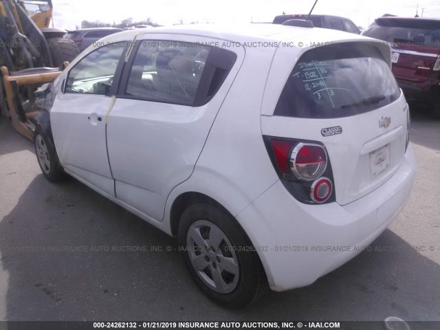 1G1JA6SH4G4107524 - 2016 CHEVROLET SONIC LS 白色 照片 3