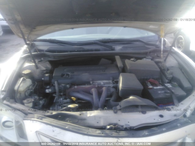 4T1BE46K37U549085 - 2007 TOYOTA CAMRY NEW GENERAT CE/LE/XLE/SE GOLD photo 10