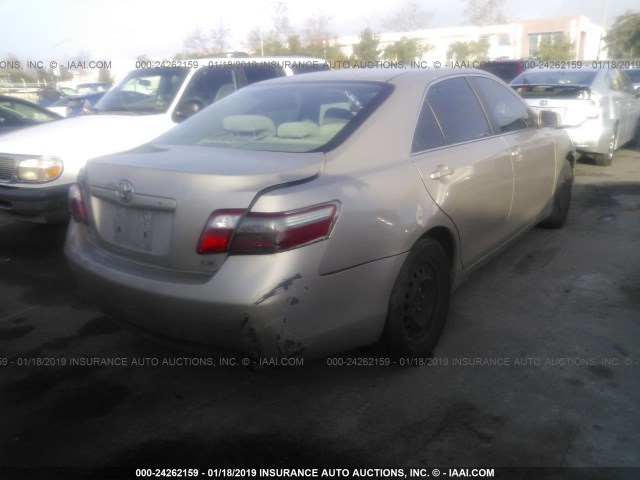 4T1BE46K37U549085 - 2007 TOYOTA CAMRY NEW GENERAT CE/LE/XLE/SE GOLD photo 4