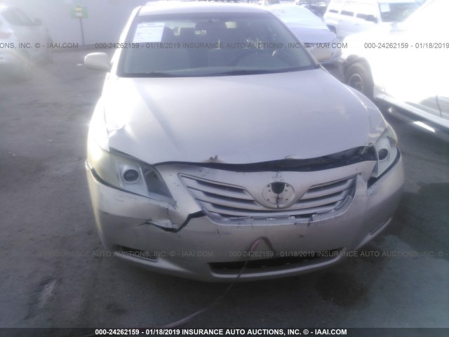 4T1BE46K37U549085 - 2007 TOYOTA CAMRY NEW GENERAT CE/LE/XLE/SE GOLD photo 6