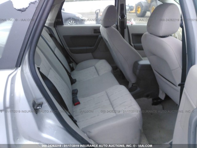 1FAHP35N28W230321 - 2008 FORD FOCUS SE/SEL/SES SILVER photo 8