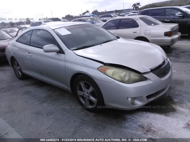 4T1CA38P54U012412 - 2004 TOYOTA CAMRY SOLARA SE/SLE SILVER photo 1