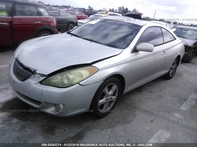 4T1CA38P54U012412 - 2004 TOYOTA CAMRY SOLARA SE/SLE SILVER photo 2