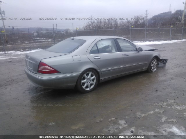 WDBNG83J66A462990 - 2006 MERCEDES-BENZ S 430 4MATIC GRAY photo 4