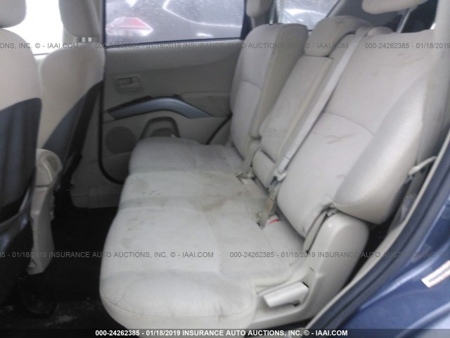 JA4MS41X27Z008423 - 2007 MITSUBISHI OUTLANDER XLS BLUE photo 8