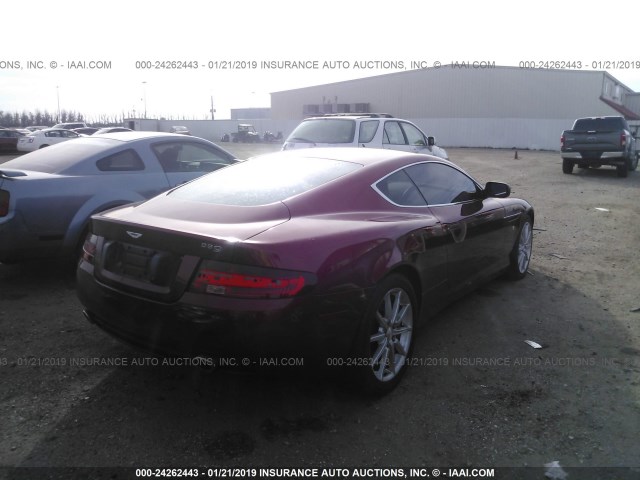 SCFAD01A06GA05400 - 2006 ASTON MARTIN DB9 RED photo 4