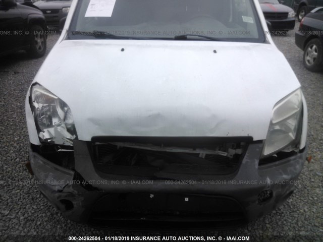 NM0LS7AN6CT103630 - 2012 FORD TRANSIT CONNECT XL WHITE photo 6