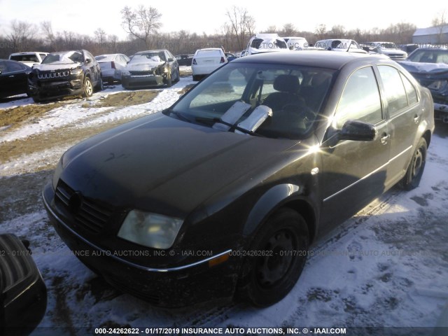 3VWRK69M74M078124 - 2004 VOLKSWAGEN JETTA GL BLACK photo 2