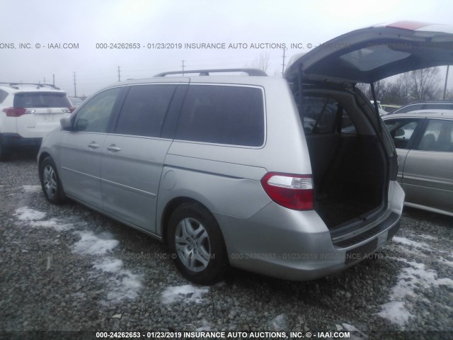 5FNRL38775B123546 - 2005 HONDA ODYSSEY EXL SILVER photo 3