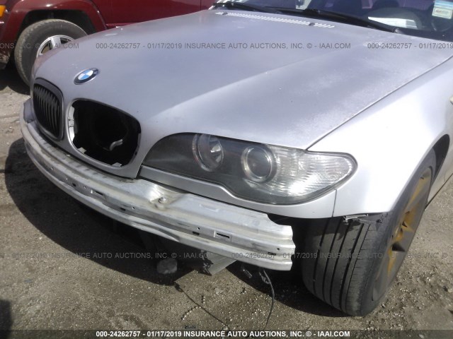 WBABD33454JY96631 - 2004 BMW 325 CI SILVER photo 6