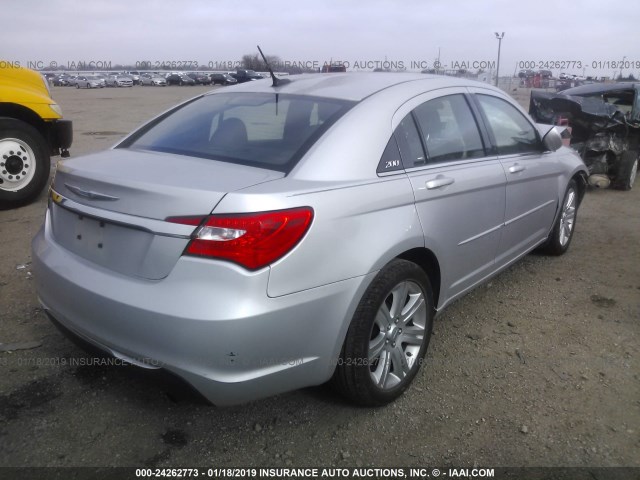 1C3CCBAB8CN317097 - 2012 CHRYSLER 200 LX SILVER photo 4