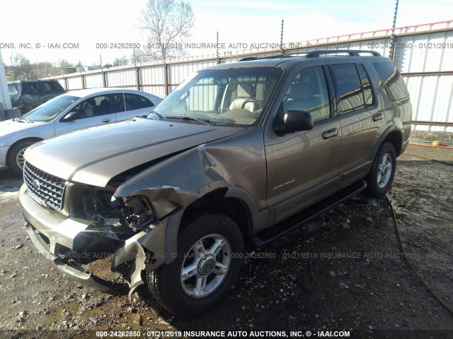 1FMZU73E22ZC10637 - 2002 FORD EXPLORER XLT BROWN photo 2