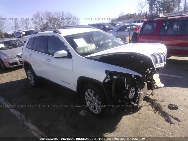 1C4PJLCB8GW200321 - 2016 JEEP CHEROKEE LATITUDE WHITE photo 1