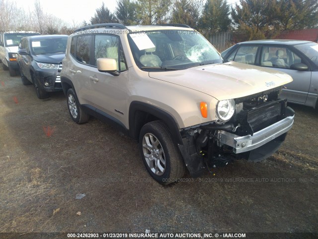 ZACCJBBT0FPC03227 - 2015 JEEP RENEGADE LATITUDE BEIGE photo 1