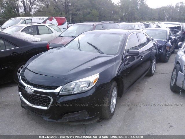 1G11B5SL6EF190466 - 2014 CHEVROLET MALIBU LS BLACK photo 2
