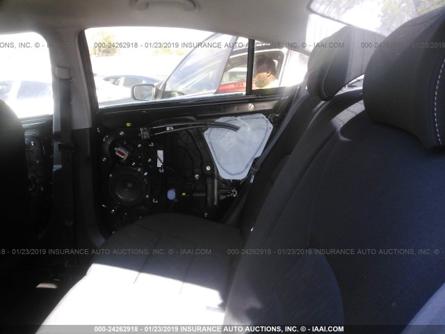 KNAFK4A61G5576222 - 2016 KIA FORTE LX BLACK photo 8