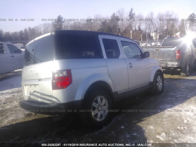 5J6YH28796L000993 - 2006 HONDA ELEMENT EX SILVER photo 4