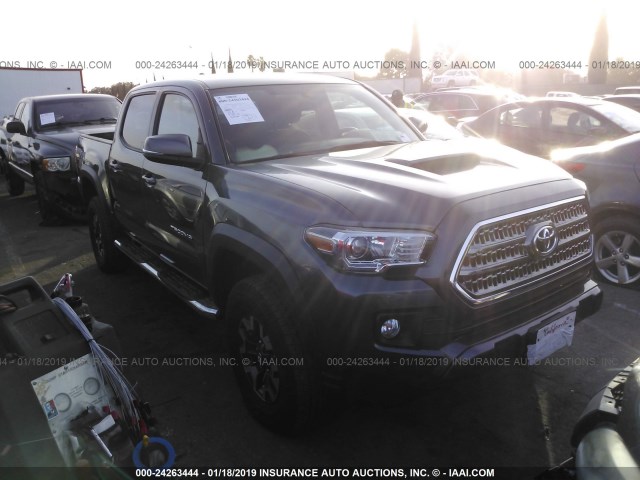 3TMCZ5AN9GM039025 - 2016 TOYOTA TACOMA DBL CAB/SR/SR5/TRD SPT/OR GRAY photo 1