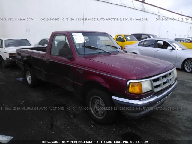 1FTCR10U1PPA88005 - 1993 FORD RANGER RED photo 1