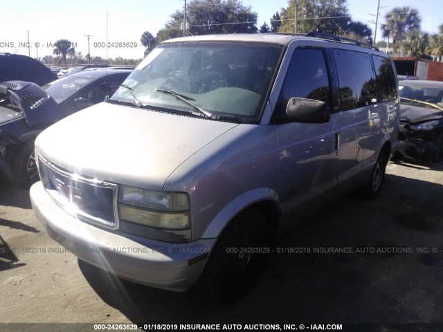 1GKDM19WXYB507088 - 2000 GMC SAFARI XT SILVER photo 2