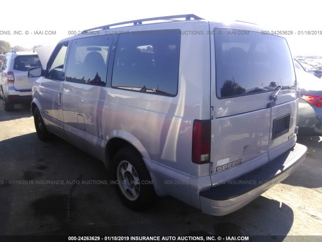 1GKDM19WXYB507088 - 2000 GMC SAFARI XT SILVER photo 3