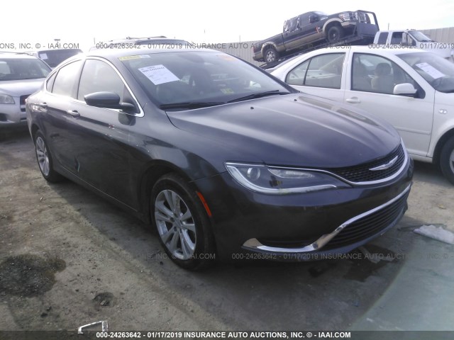 1C3CCCAG3GN184532 - 2016 CHRYSLER 200 LIMITED GRAY photo 1